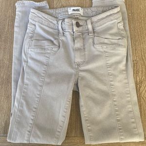 Paige Gray Denim Skinny Jeans size 23